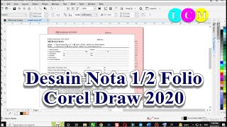Cara Mudah Desain Nota | Tutorial Coreldraw