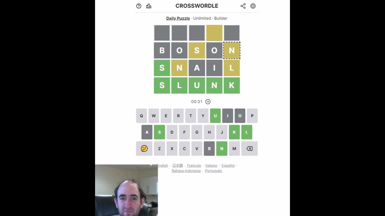 Wordle in reverse? CROSSWORDLE! Puzzle for 18 Jan 2023  YouTube