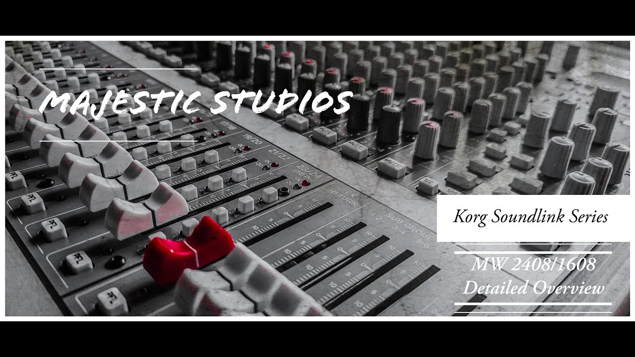 Korg Soundlink Series MW 2408 1608 Mixer Detailed Review - YouTube