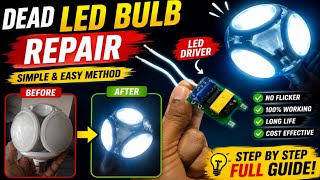 Fuse LED Bulb Repair | 100% Working Method
