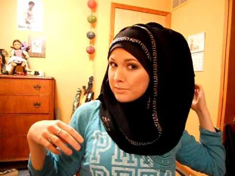 khaleeji hijab tutorial - YouTube