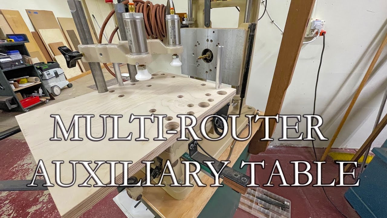 Multi-Router : Making an Auxiliary Table Plate - YouTube