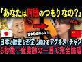 【海外の反応】反日芸能人が日本の歴史を完全否定！5秒後…予想だにしない悲惨な末路とは【ひろゆき/金美齢】