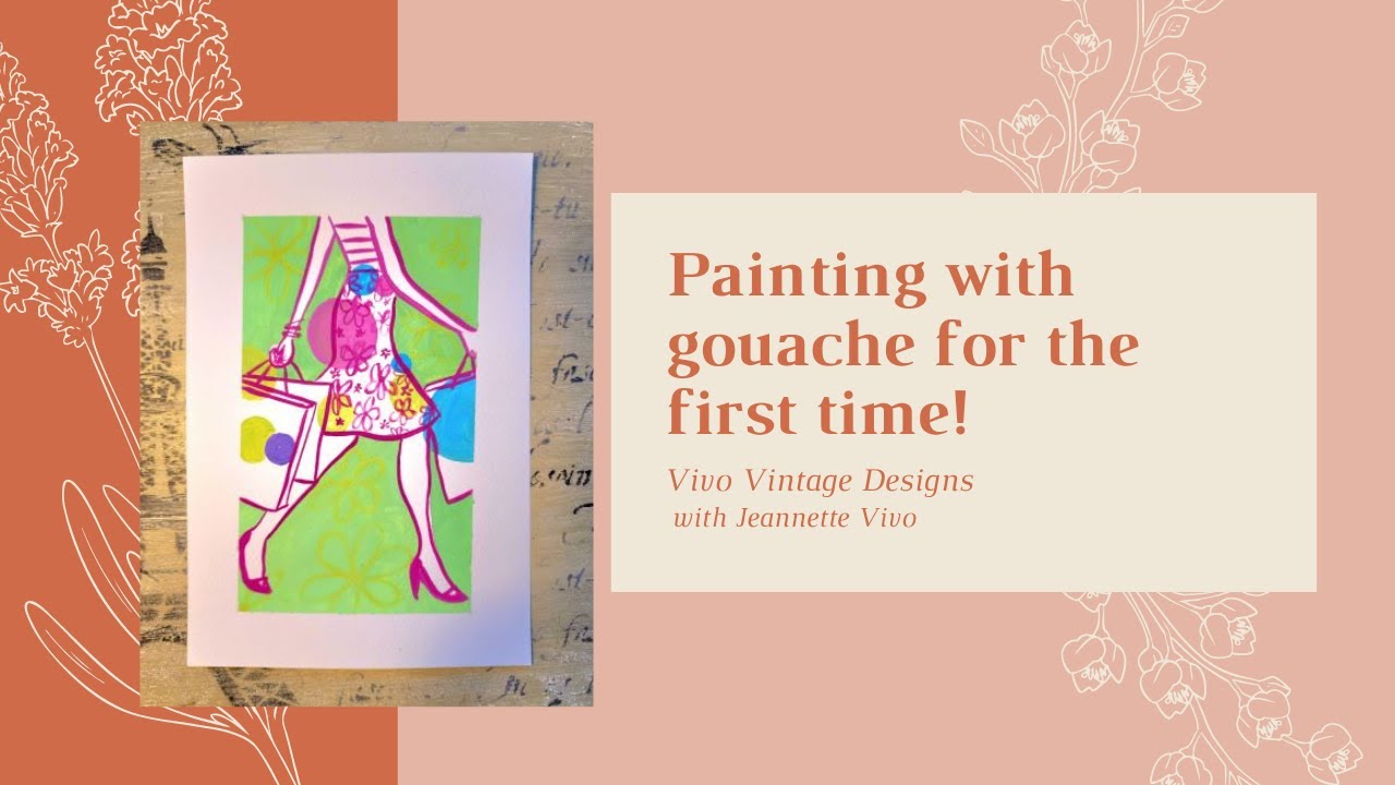 #249 Painting with gouache for the first time - YouTube