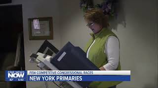 Few Competitive Congressional Races: New York Primaries
