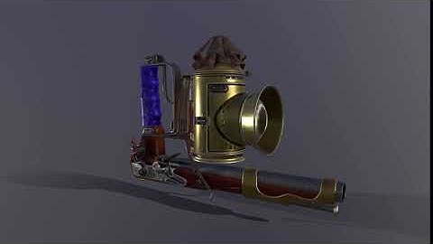 Flintlock pistol Low-poly 3D model