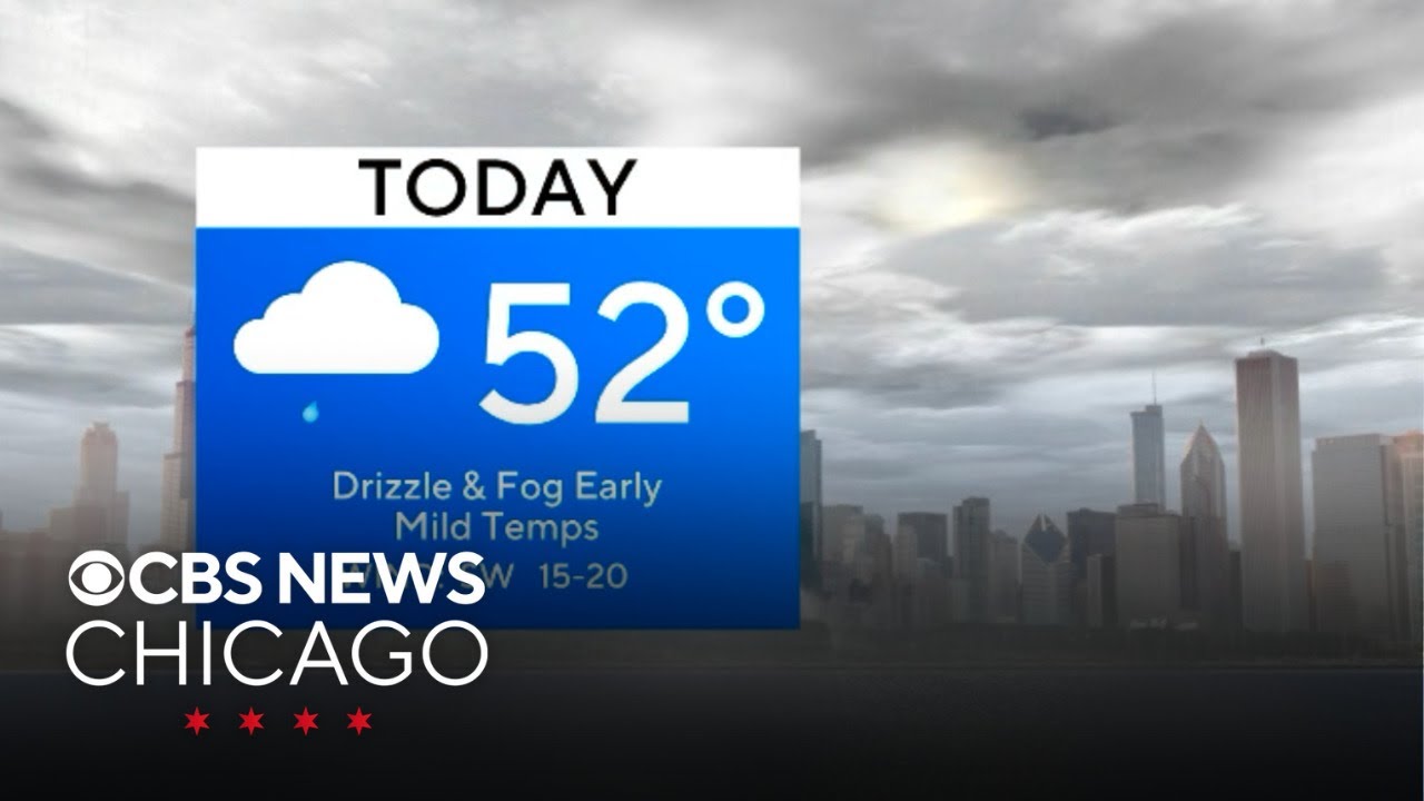 Mild day ahead for Chicago before a cold front arrives - YouTube