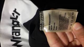 How to spot original Wrangler clothes manufacture date - YouTube
