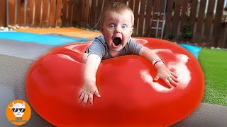 Go !!! Funny Babies Popping FAIL Balloons - Funny Baby Videos | Just Funniest