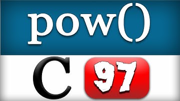 pow Math function in C Programming Language Video Tutorial