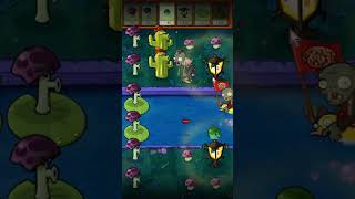 💥 Plants vs Zombies | Cactus vs Balloon Zombies — Night Pool Showdown! 🎯🌕 #Shorts
