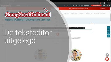 De teksteditor uitgelegd