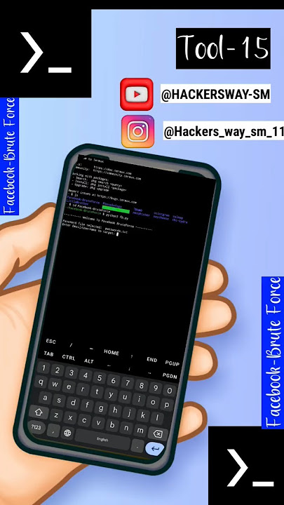 🔓 Facebook Brute Force in Termux 💀 Password Cracking Test | Tool-15 | #HackersWaySM