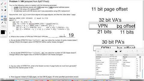 CS61c Sp07 VM/Cache Question