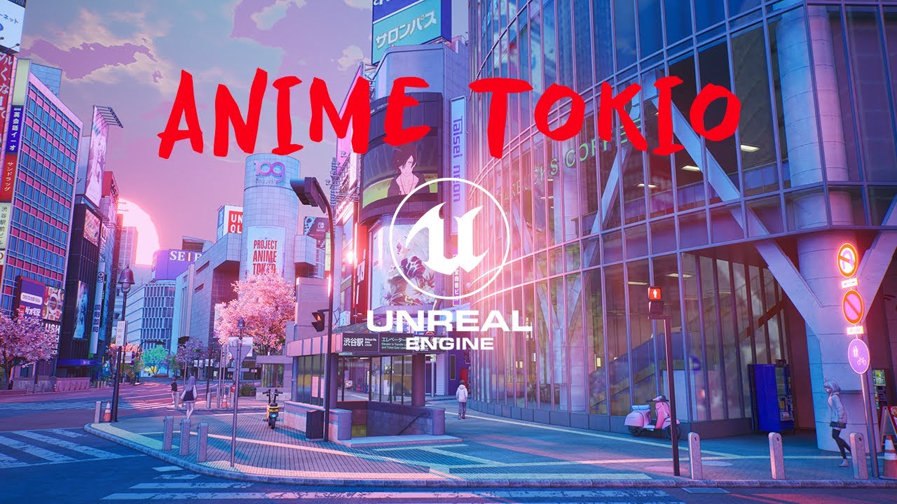 UE5 Anime Tokyo | recorded with AV1 Codec at 1080p - YouTube