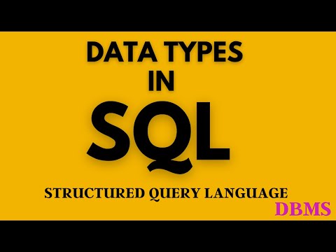 DATATYPES IN SQL | SQL DATATYPES || INTEGER | NUMBER | VARCHAR | DATETIME | DBMS | SQL | SV TECH