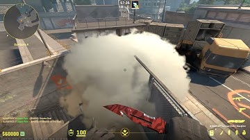 🟠CS2🟠🏢OVERPASS🏢 SMOKE TRASH ☁🗑 and MOLLY TRUCK 🔥🚚 from LONG 🍺