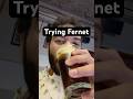 Trying Fernet in Argentina #shorts