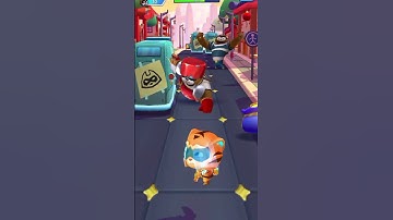 Talking Tom Hero Dash Tiger Power Ginger Running Super Fast - Complete Daily Missions - Game Of Fame