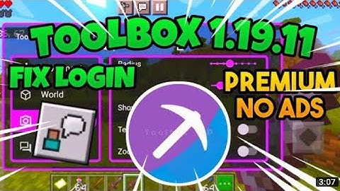 ToolBox 1.19.11 permium Infinite Time Login Fix | For Minecraft 1.19.11 | ToolBox Vip |