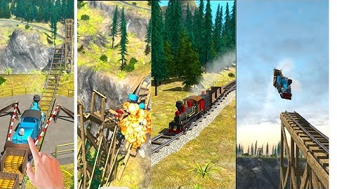 Slingshot Train - Gameplay Walkthrough Noob vs Pro vs Haker (Android, ios)