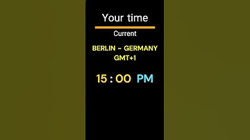 GMT+1｜15:00 PM｜BERLIN