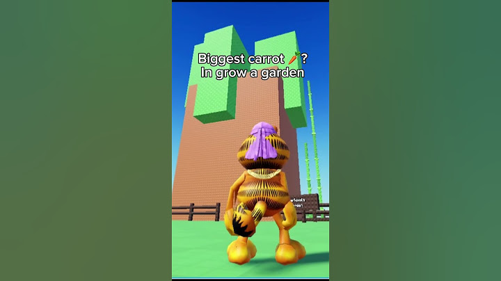 Biggest carrot in grow a garden? #roblox #growagarden #shorts
