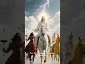 O Apocalipse em Visões  Os Quatro Cavaleiros Cavalgando Entre Nuvens e Trovões