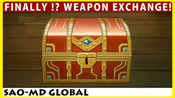 FINALLY !? Weapon Exchange 1st Day & 18 Weapon Summon (SAO Memory Defrag Global)