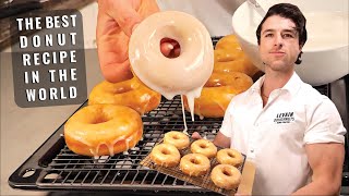 Best Homemade Glazed Donuts In THE WORLD | Better Than Krispy Kreme | Easy & Vegan Option