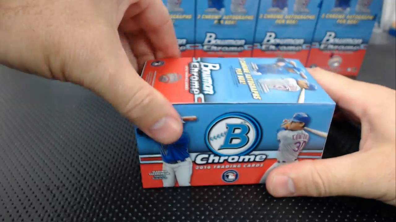 2016 Bowman Chrome Baseball Dual Half Case Vending and Hobby Break 1