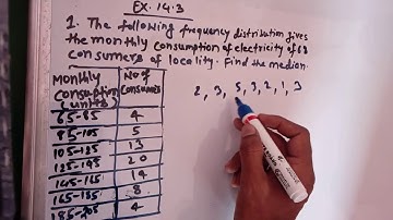 EX-14.3 |Monthly Consumption | Statistics | Class10 MATHS | CBSE 10 | EASY