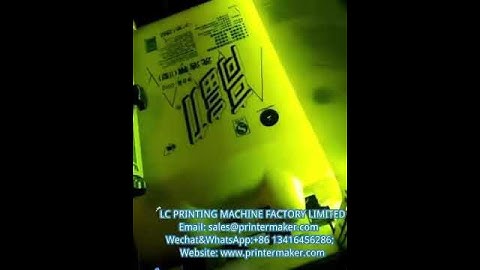 Jerry Can Automatic UV screen Printing Machine (active and positive side printing)