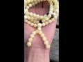 Natural Buddhist Mala Prayer 108 amber beads bracelet 8,8 mm