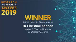 Winner of the Griffith University Discovery Award: Dr Christine Keenan