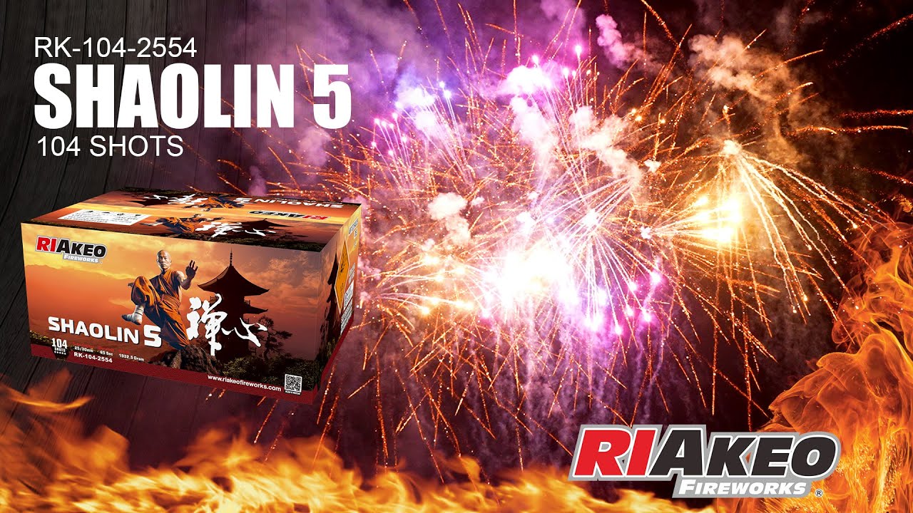 SHAOLIN 5 ▻ RK-104-2554 ▻ RIAKEO FIREWORKS - YouTube