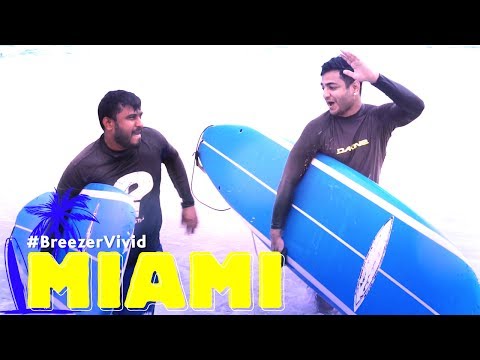 Surfing is hard - Drenched in Miami!  | Breezer Vivid
