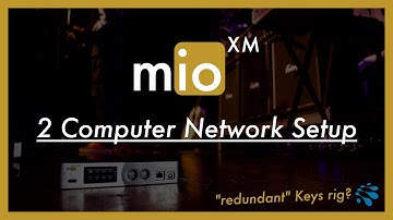 mioXM networked to 2 computers "redundant" keys rig