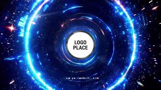 Free Abstract Blue Circle Technology Business Company Brand Logo Intro Video Template (Customizable)