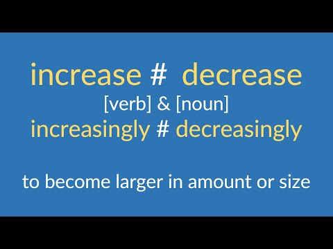 increase decrease