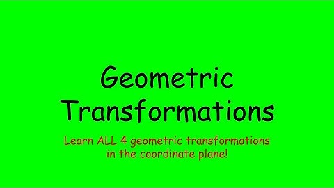 Geometric Transformations
