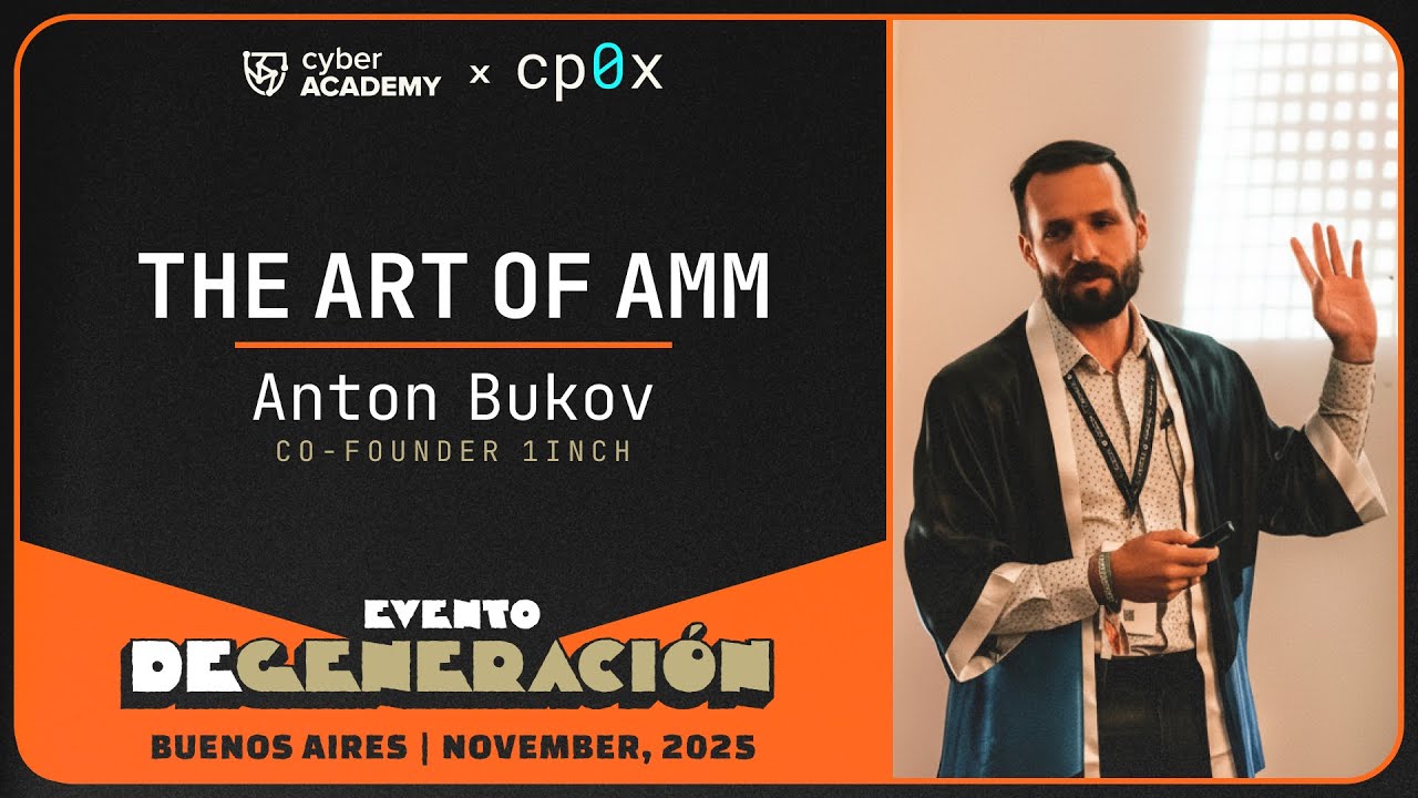 The Art of AMM 🦄 Антон Буков, co-founder 1inch