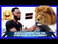 Street Quiz:Which Country Has The Same Name as an ANIMAL ❓| Funny Videos 😅| Funny African Videos |