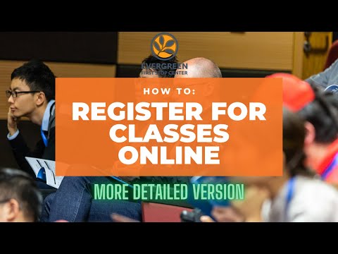 EVC: Register for classes online