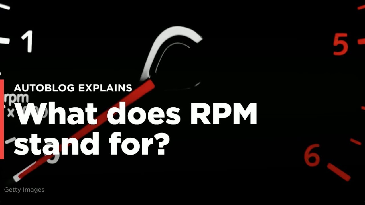 What Does RPM Stand For YouTube