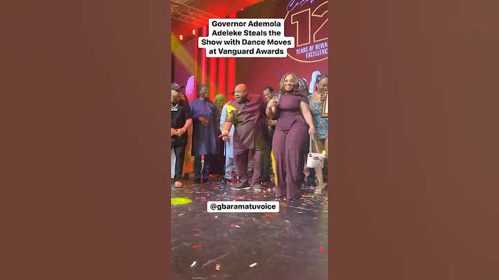 Governor Ademola #Adeleke Steals the Show with Dance Moves at #Vanguard Awards in #Lagos