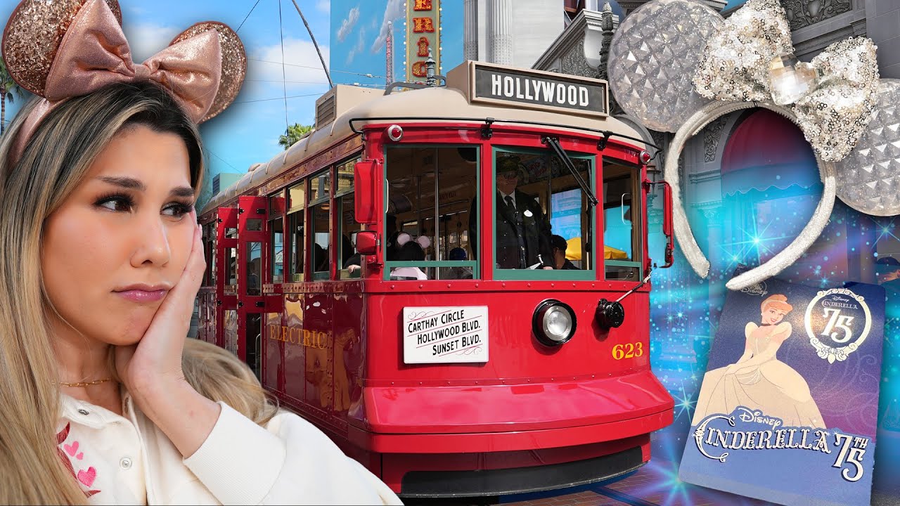 So Sad! Last Day of the Trolley in DCA + Cinderella 75th Merch & Box O' Burgers | Disneyland Vlog