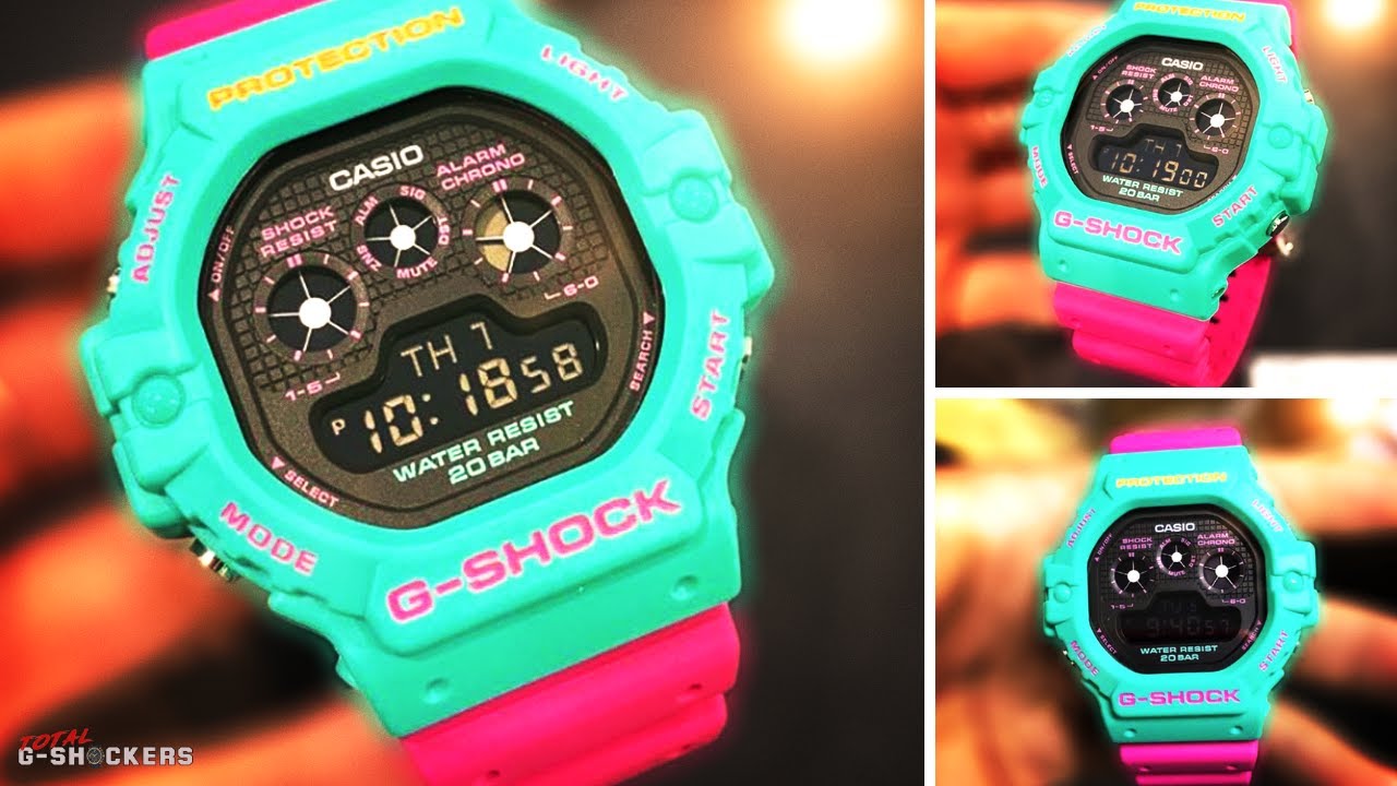 Casio G-Shock Psychedelic Multi-Color Series Digital DW5900DN-3