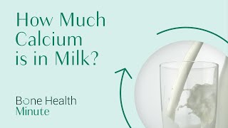 How Much Calcium is in Milk? | AlgaeCal's Bone Health Minute