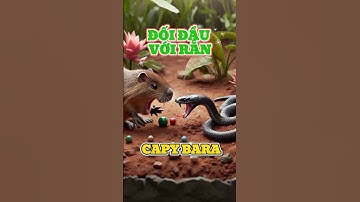 Capybara bị rắn cắn #ai #funny  #capybara #videoviral